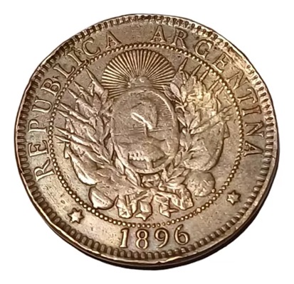 1896 Argentina Pesos Silver Coin