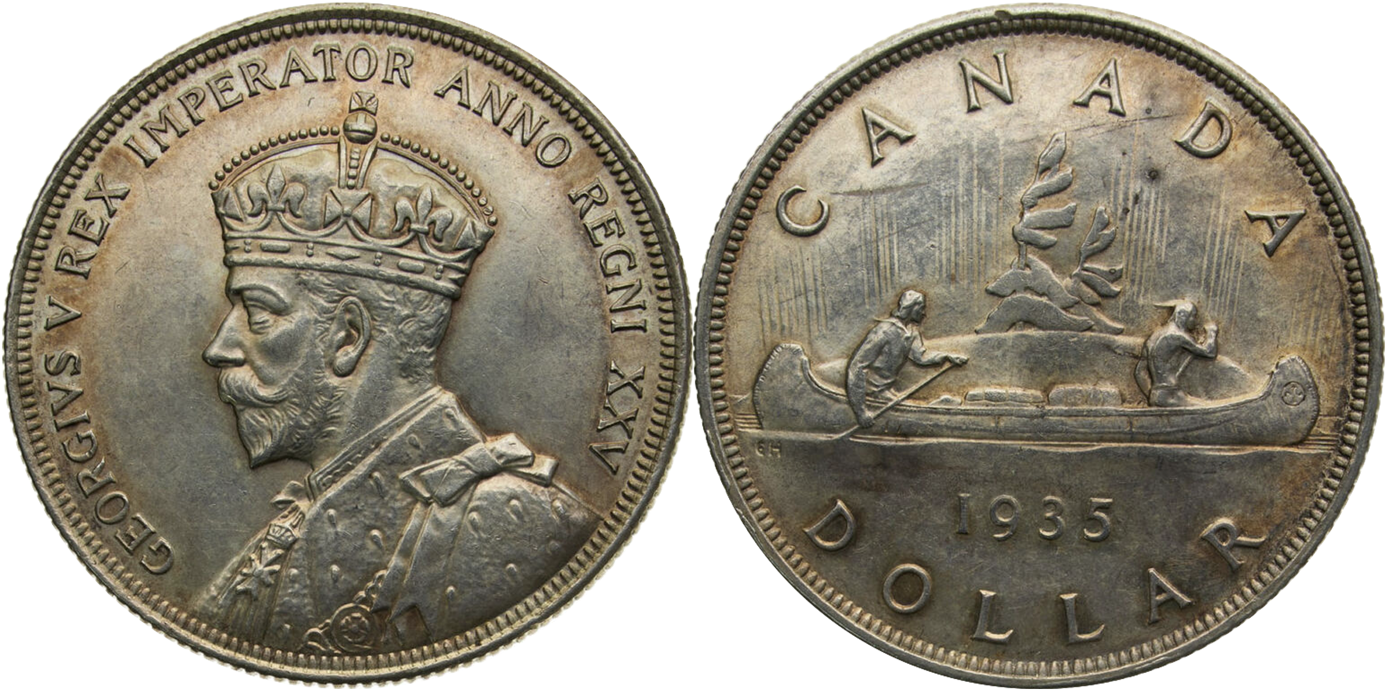 1935 Canadian Silver Dollar (George V Silver Jubilee)