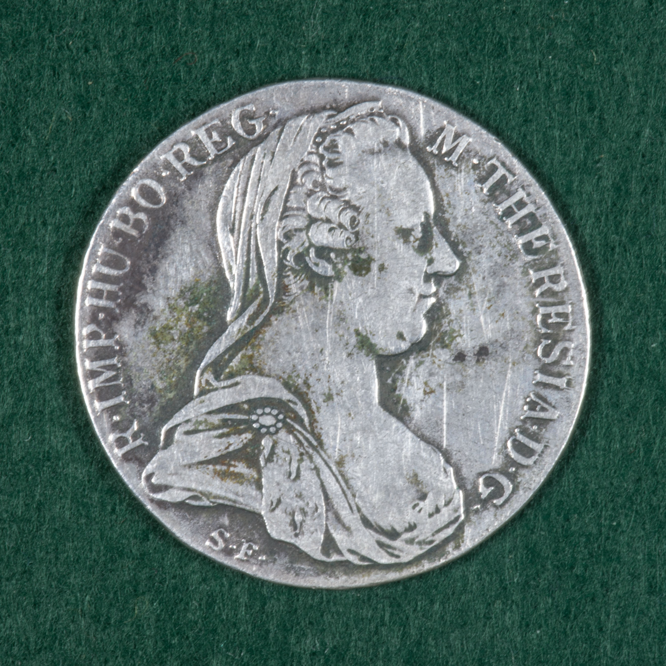 Maria Theresa Thaler silver coin - historic Austrian silver coinage