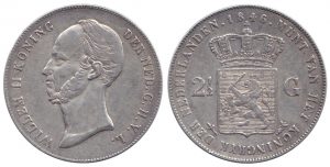 1846 Netherlands 2½ Gulden (Rijksdaalder) — King Willem II